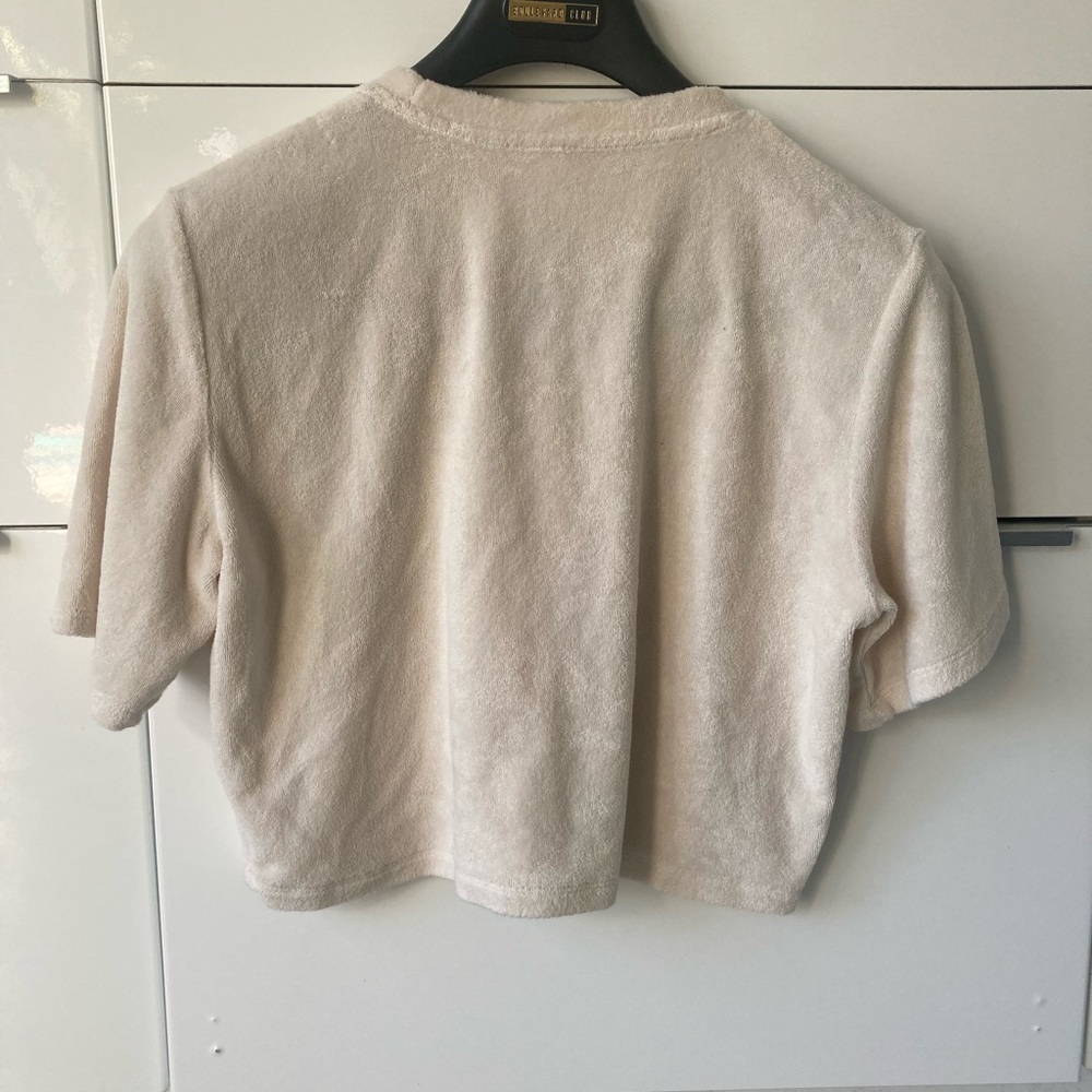 5/$50🧚♀️ XS Wilfred Shirt Cropped Top Terry Cloth - Picture 5 of 5